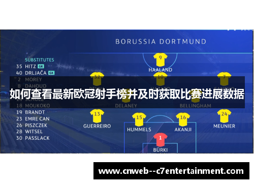 如何查看最新欧冠射手榜并及时获取比赛进展数据